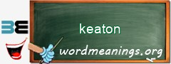 WordMeaning blackboard for keaton